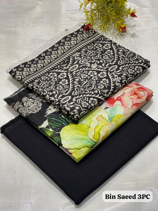 Bin Saeed khadar 3 piece unstitched suit